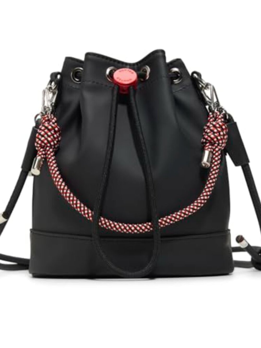 Bucket Crossbody Bag with Sport Cord Strap